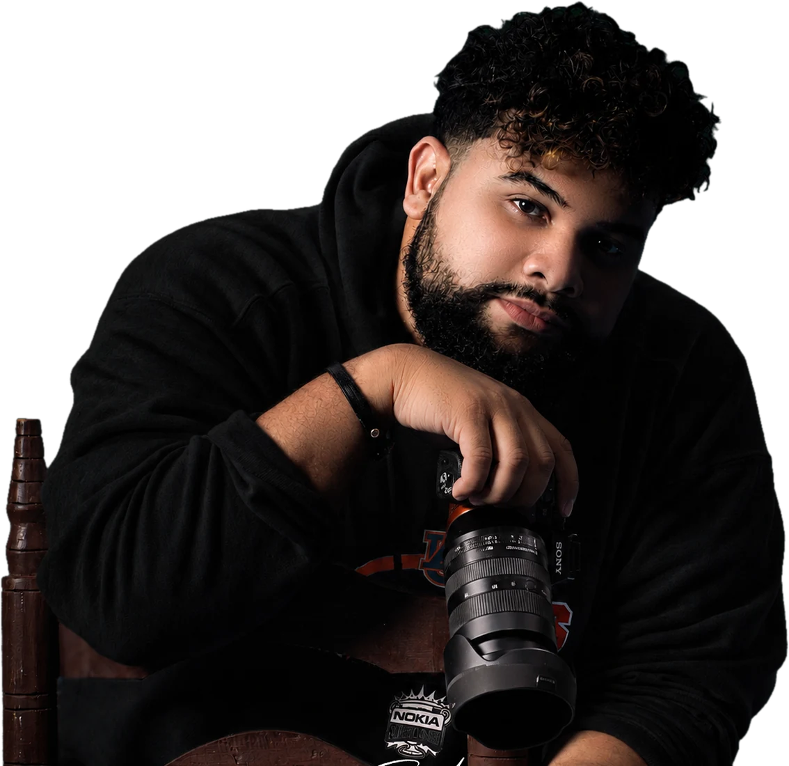Fotógrafo de Classic Take con su cámara